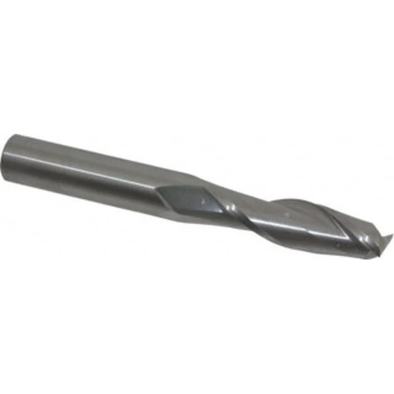 OSG 5/8, 2-1/4 LOC, 5/8 Shank Diam, 5 OAL, 2 Flute, Solid Carbide Square End Mill Single End, Uncoated, Spiral Flute,...